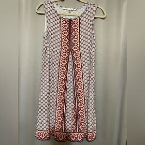 Max Studio sleeveless pink and black dress